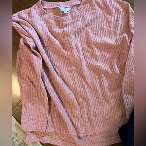 Time & Tru pink long sleeve top medium